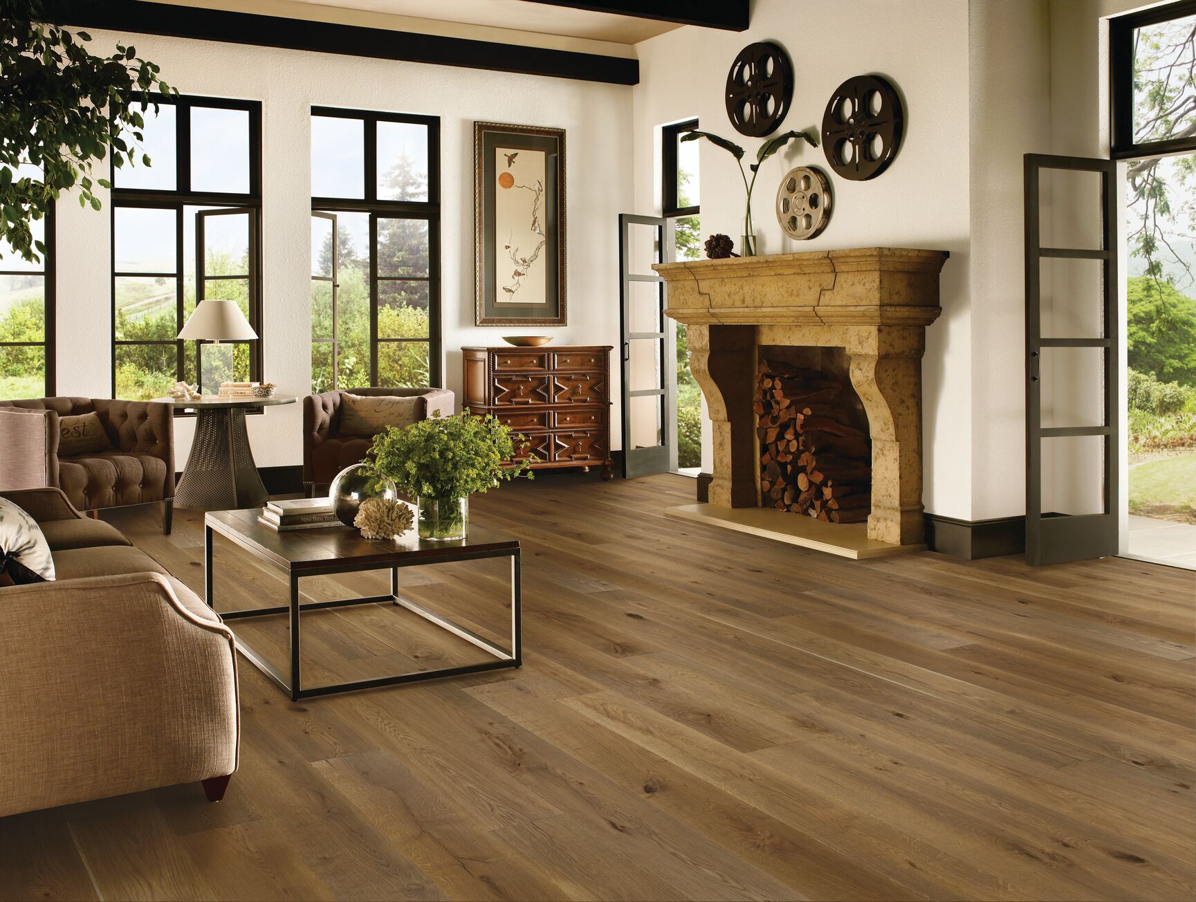 TimberBrushed Directional Taupe Engineered Hardwood EKTB97L05W